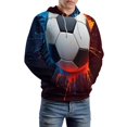 thumbnail image 5 of Football 3D Print Hoodie Men Women Autumn Thin Pullover Sweatshirt Vintage Streetwear Tops, 5 of 6