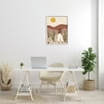 thumbnail image 2 of Stupell Industries Strong Female Pose Desert Cactus Sun Burnt Landscape Modern Painting White framed Art Print Wall Art, 24 x 30, Design by JJ Design House LLC, 2 of 7