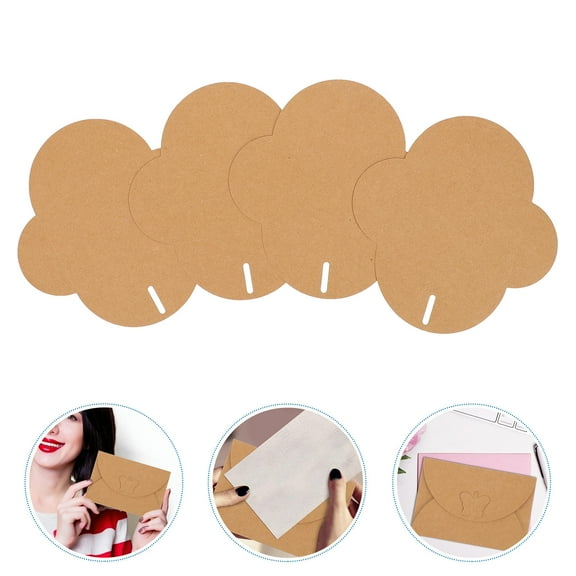 IBASETOY 50pcs Vintage Paper Envelopes Classic Blank Letter Storage for Retro Invitations and Personal Notes