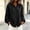 *Black, variant on ClodeEU Women's Linen Blend Crewneck Long Sleeve Button Down Shirt with Cinched Cuffs ,Casual Loose Fit Blouse Beige,Women's Plus L