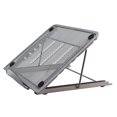 thumbnail image 1 of Matsuzay Soporte para tableta portátil de malla de acero, soporte plegable ajustable para ordenador portátil, soporte para Juegos de teclado y mouse para computadora Gris plateado, 1 of 1