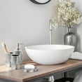 thumbnail image 4 of Bathroom Accessories Set, Toothbrush Holder, Soap Dispenser, Silver, Ceramic, 4 Piece, 4 of 7