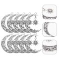 thumbnail image 5 of 10 piezas de dijes de aleación de sol y luna, colgantes de aleación, dijes de collar de luna y sol., 5 of 5