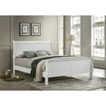 thumbnail image 2 of Louis Philippe 47-inch Eastern King Sleigh Panel Bed White, 2 of 7