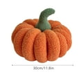 thumbnail image 3 of 3D Simulated Pumpkin Pillow Farmhouse Style Halloween Decorative Cushion, Soft Woven Plush Throw Pillow for Thanksgiving Christmas Fall Decor Bedroom Sofa Couch Party Supplies, 3 of 9