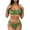 Green, variant on Women Halter String Bikini Set Sexy Thong Cheeky Two Piece Swimsuits Women Leopard Bandage Sexy Bikini Push-Up Padded Swimwear Swimsuit Beachwear Set Black M