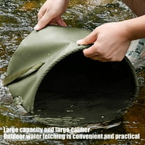 Foldable Water Storage Bucket, 10L Portable Foot Tub Design, PVC Travel Wash Basin, Camping Fishing Essential, Compact Leak-Resistant Collapsible Container