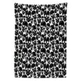 thumbnail image 3 of Ambesonne Gothic Tablecloth Rectangular Table Cover, Grunge Black Skulls, 60"x90", Black White, 3 of 4