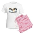 thumbnail image 6 of CafePress - Four Shih Tzus Women's Light Pajamas - Women's Short Sleeve Print T-Shirt and Pants Light Cotton Pajama Set, 6 of 7