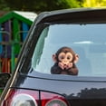 thumbnail image 4 of Hxlazmoo Funny Monkey Car Stickers Waterproof, Cute Decals for Car Body Protection & Scratch Cover - Brown 16x15cm, 4 of 6