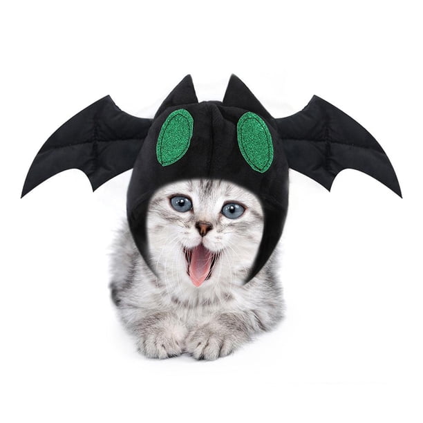 Sombrero De Mascota De Halloween Adornos De Tocado En Forma De Murciélago Lindo Tocado De Mascota Suave Para Cumpleaños Halloween Navidad Eigraketly HA037011-00