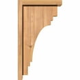 thumbnail image 3 of 5 1/2"W x 10"D x 18"H Pescadero Smooth Corbel w/Backplate, Western Red Cedar, 3 of 9