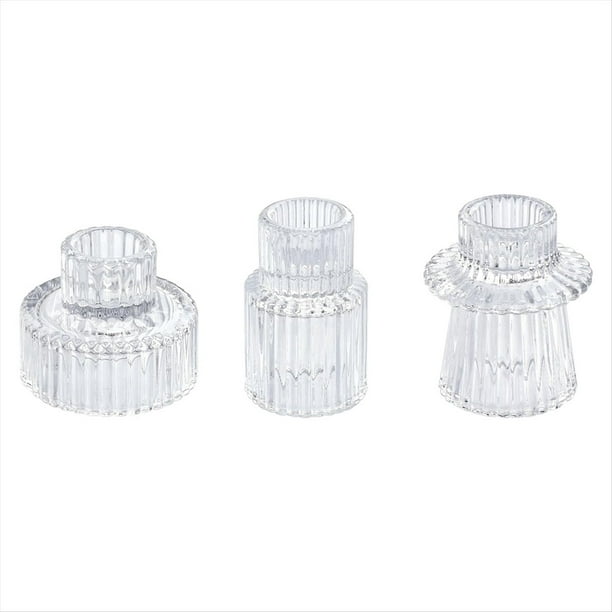 Candelabros de Cristal CóNicos para Centros de Mesa, DecoracióN de Bodas y Fiestas B