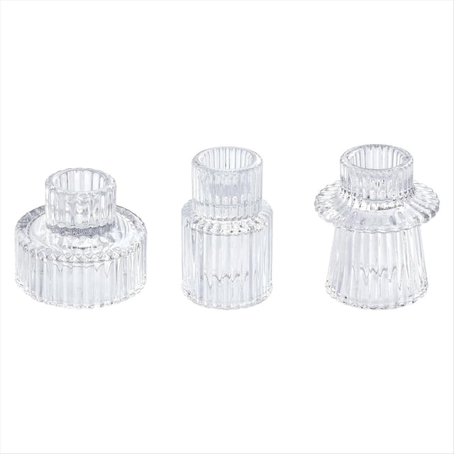 Candelabros de Cristal CóNicos para Centros de Mesa, DecoracióN de Bodas y Fiestas B