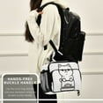 thumbnail image 6 of FORMRS Student Insulated Lunch Bag with Shoulder Strap Reusable Cooler Box for School, Cute Chubby Cat, 6 of 9