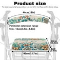thumbnail image 3 of COEQINE Flowers Rollator Seat Cover Rollator Walker Accessories Seat Cushion Walker Accessories Easy to Install Walker Seat Cover Set of 2 Piece Seat Covers, 3 of 7