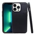 thumbnail image 1 of Funda de Silicon Uso Rudo Atti Rugged Carbon iphone 13 Pro Negro 1pz Mas Mica 9D, 1 of 8