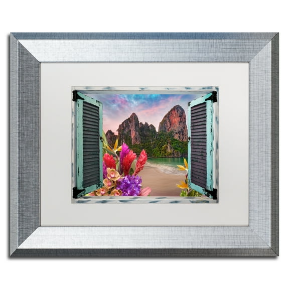 Trademark Fine Art 'Window to Paradise VI' Matted Framed Art by Leo Kelly