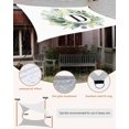 thumbnail image 4 of Sun Shade Sail 8'x10' Letter D Rectangle Sun Shade Sails Canopy Waterproof Alphabet Green Eucalyptus Leaves Outdoor Sunshades Sand UV Block Cover Shades Cloth for Patio Backyard Garden Deck Porch, 4 of 9