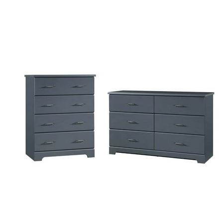 2 Piece Nursery Furniture Set with Dresser and Chest in