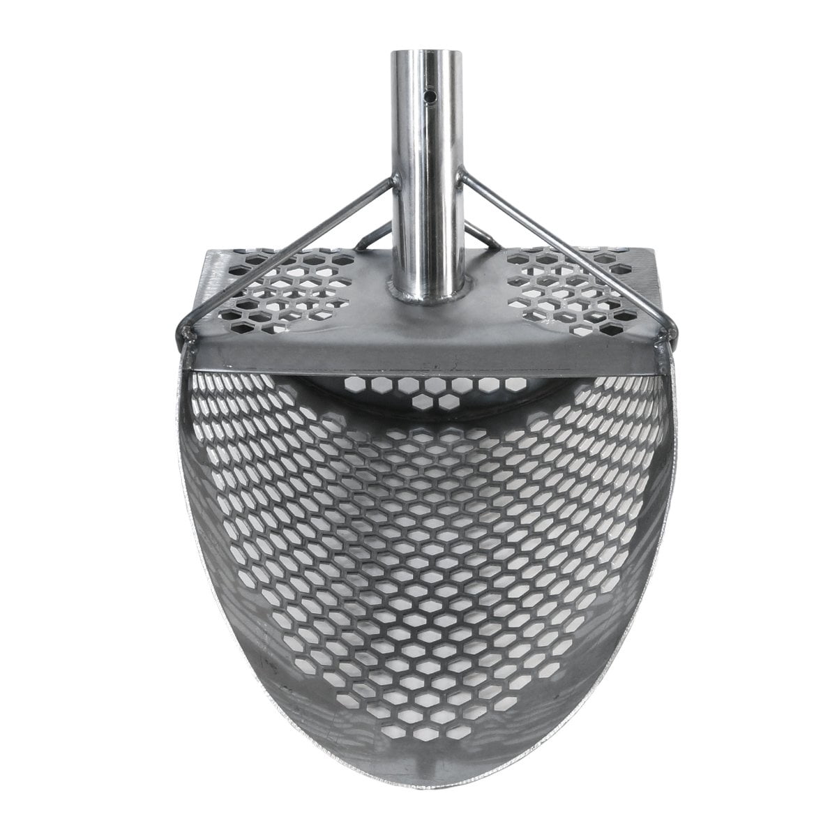 Dune Scoops Hydra 11" x 8" Stainless Metal Detector Sand Scoop w/ Lg Hexagon Holes
