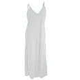 thumbnail image 1 of Gspmoly Robes d'Été pour Femmes, Mode Féminine Décontractée Couleur Cordon Sans Manches Col en V Robe avec Poches Robes de Soirée pour Femmes Économies, 1 of 3