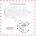 thumbnail image 2 of 20 cajas de regalo con ventana en forma de corazón (10 x 10 x 6 cm). Cajas de cartón kraft para galletas, dulces y regalos de fiesta., 2 of 6