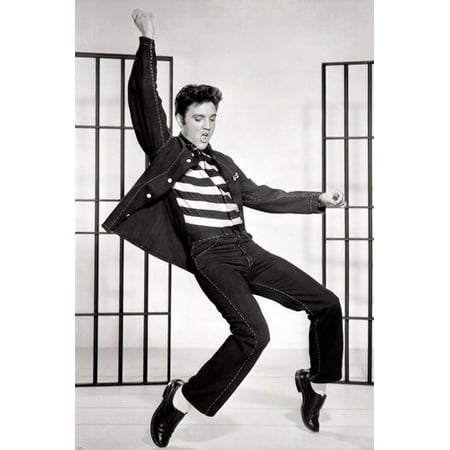 Classic Elvis Jailhouse Rock Movie Still Poster Swingin' Hips Cool 24X36