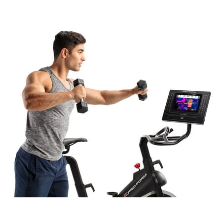 ProForm SMART Power 10.0 Exercise Bike with 10” HD Touchscreen and 30-Day iFIT Membership for Studio Classes & Global Workouts