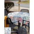 thumbnail image 5 of Outdoor Tablecloths with Umbrella Hole & Zipper, Coastal Jellyfish 60x60 Inch Square Tablecloths, Beach Nautical Ocean Coral Seahorse Vintage Waterproof Table Cloth, Patio/Pool/Picnic Table Covers, 5 of 8