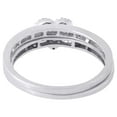 thumbnail image 4 of 10K White Gold Wedding Bridal Set Princess Diamond Heart Engagement Ring 0.55 Ct, 4 of 5