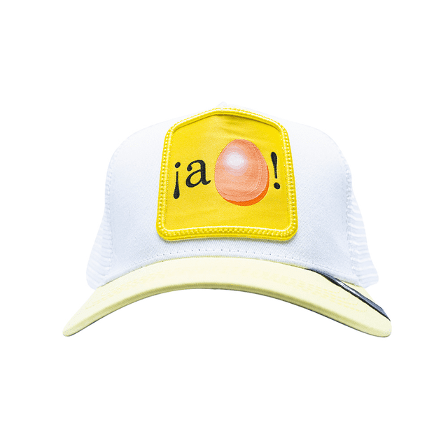 Gorra POOK Visera Curva con Malla y Ajustador Frase A Huevo