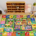 thumbnail image 6 of AKASISRUG Kids Carpet Car Rug for Playroom, Kids Rug City Life for Playing with Cars and Toys, Kids Educational Road Traffic Play Mat Rug, Machine Washable, Anti Slip Bottom (59X39.4 INCH), 6 of 7