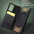 thumbnail image 2 of For Samsung Galaxy S25 Ultra Case View Window Genuine Cow Leather Flip Phone Cover, 2 of 5