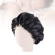 thumbnail image 4 of Gorro de dormir de doble capa para niños Gorro de dormir elástico Cubierta de cabeza de dormir ajustable (negro), 4 of 5