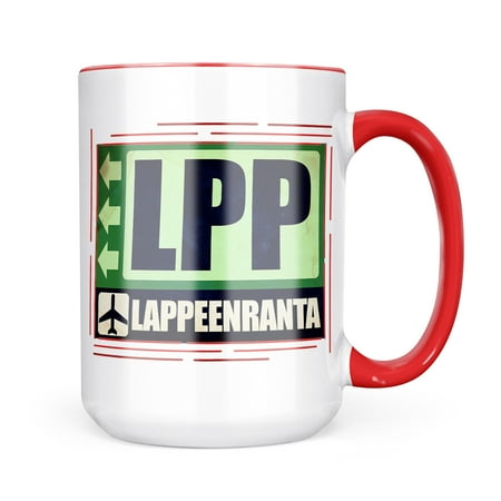 

Neonblond Airportcode LPP Lappeenranta Mug gift for Coffee Tea lovers
