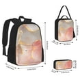 thumbnail image 2 of Pofeuu Abstract Marble Texture Print Backpack Travel Backpacks With Lunch Bag Pencil Bag Set 3 pcs Set Cartoon Backpack, 2 of 7