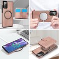thumbnail image 5 of Allytechgroup Detachable Cards Holder Case for Samsung Galaxy Note 20, RFID Blocking 2 In 1 Wallet PU Leather Case with Stand Compatible with Magsafe Shockproof Cover for Galaxy Note 20, Rosegold, 5 of 5