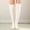 White, variant on YWDJ Thigh High Socks for Women Autumn And Winter Knitted Knee Length Stockings Women Lengthened Floor Stockings WOOL Pile Stockings Pink Free