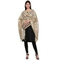 thumbnail image 4 of eloria Women's Neck Wrap Designer Silk Blend Woven Design Kalamkari Dupatta Indian Long Stole, 4 of 5