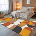 thumbnail image 5 of 5x7 Area Rugs, Luxurious, Non-Skid Rubber Backing Large Rectangle Rugs - Living Room Bedroom Home Office, Abstract Middle Century European American Colors Indoor Floor Mat Carpets Washable Rug, 5 of 9