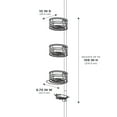 thumbnail image 6 of Better Homes & Gardens Rust-Resistant Tension Pole Shower Caddy, 3 Shelves, Oil Rubbed Bronze Finish, 6 of 8