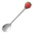 thumbnail image 2 of Walbest Fruit Shaped Handle Adorable Tea Spoon Mini Cartoon Yogurt Ice Cream Scoop, Stainless Steel Mixing Spoon Dessert Spoon for Kids, 1pc, 2 of 7