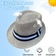thumbnail image 4 of Sombrero de 56-58 cm de circunferencia para hombres y mujeres, sombreros para exteriores, sombreros de paja con protección solar, sombreros de jazz retro, 4 of 5