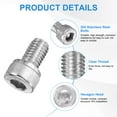 thumbnail image 2 of Uxcell 20-Pack M8 x 12mm Tornillos de Cabeza Hexagonal, Tornillo de Máquina de Acero Inoxidable 304, Sujetadores de Precisión de Rosca Completa, 2 of 7