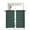 Green, variant on Brown Tier Curtains 24 Inch Length, Sheer Curtains for Bedroom Living Room Window Farmhouse Vintage Chocolate Solid Color Rod Pocket Voile Drapes Kitchen Curtains Small Half Window 27.5"x24" 2 Panels
