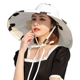 thumbnail image 1 of Sombrero de sol para mujer, de ala ancha, con protección solar UPF 50+, plegable, para playa, para verano, 1 of 5