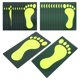 thumbnail image 1 of FUTUREORYY 12Ud Pegatinas Adhesivas Para De PVC Verde Oscuro Removibles Con Brillo Y Seguridad, 1 of 6