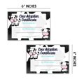 thumbnail image 3 of Lashicorn Cow Adoption Certificate Postcards  30pk 4x6 Hairy Highland Stuffed Animal Baby Calf Horse Farm Mini Pet Toy Zoo Birthday Party, 3 of 5