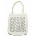thumbnail image 1 of Floral Tote Bag, Different Style Branches with Leaves in Continuous Pattern, Cloth Linen Reusable Bag for Shopping Books Beach and More, 16.5" X 14", Cream, by Ambesonne, 1 of 2